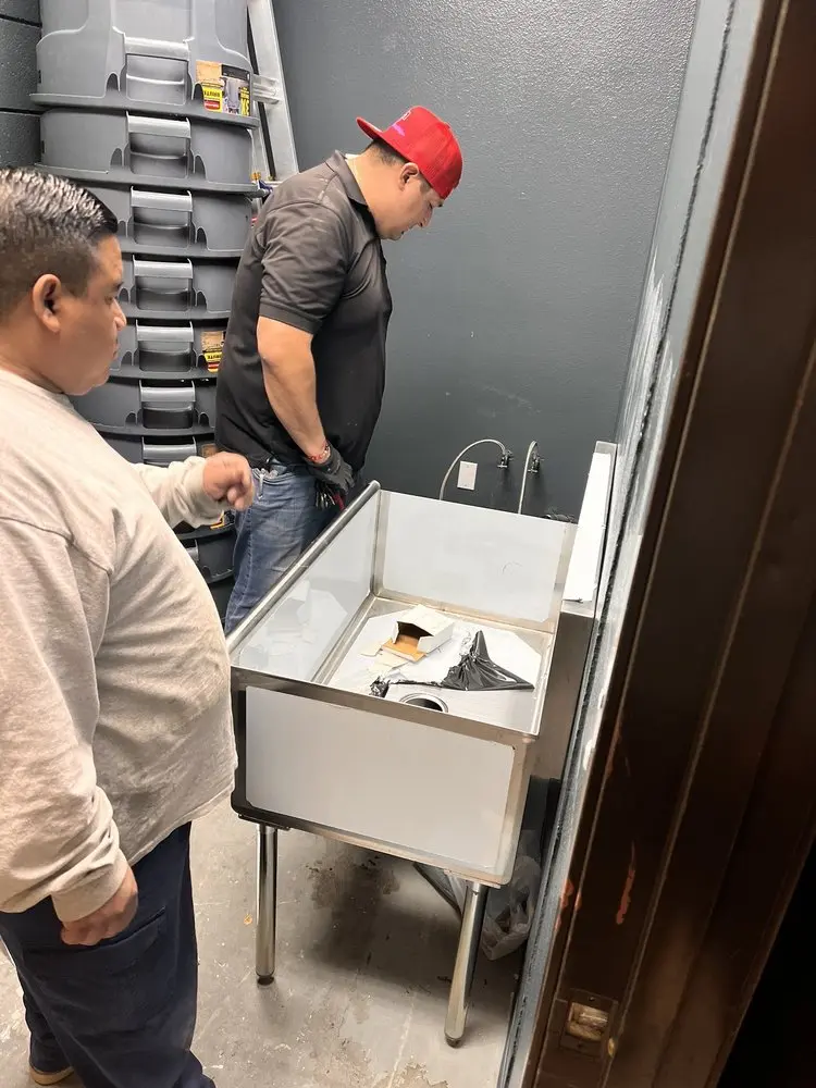Commercial plumbing and sink installation in Cheney