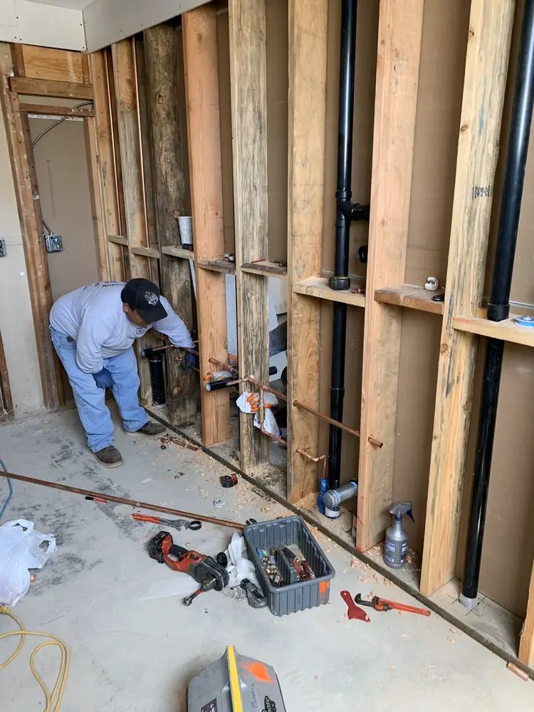 Commercial rough-in plumbing for Gas Line Repair in Cheney